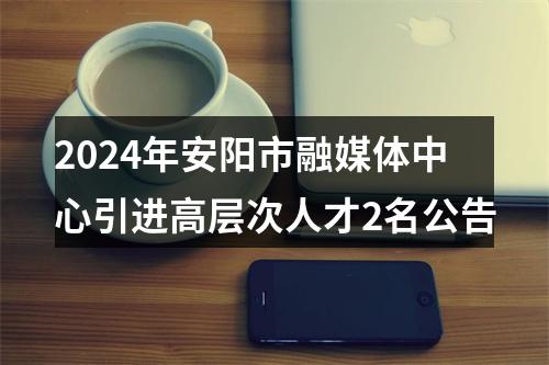 2024年安阳市融媒体中心引进高层次人才2名公告 图片