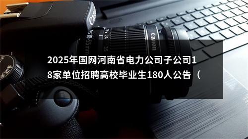 2025年国网河南省电力公司子公司18家单位招聘高校毕业生180人公告（第三批） 图片